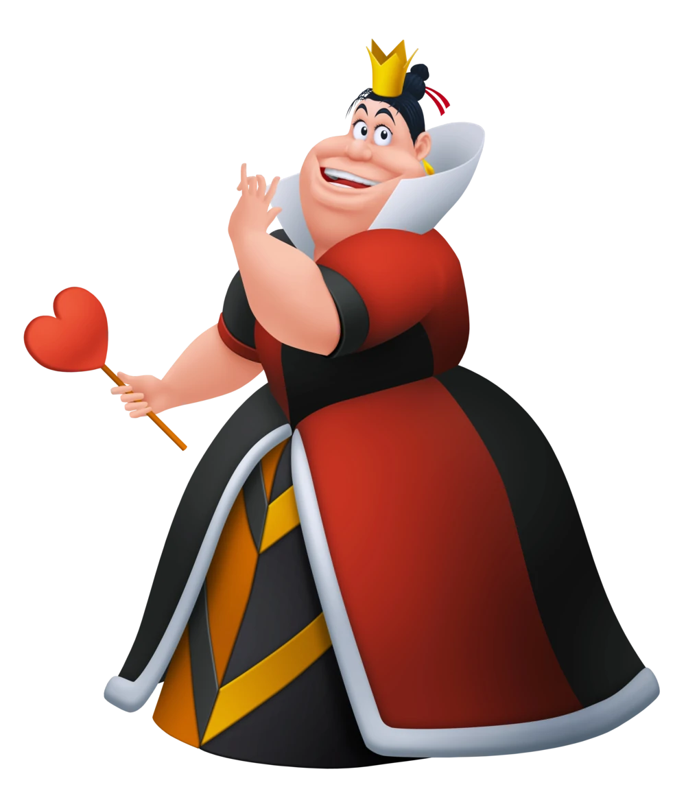 image of the queen of hearts from alice in wonderland